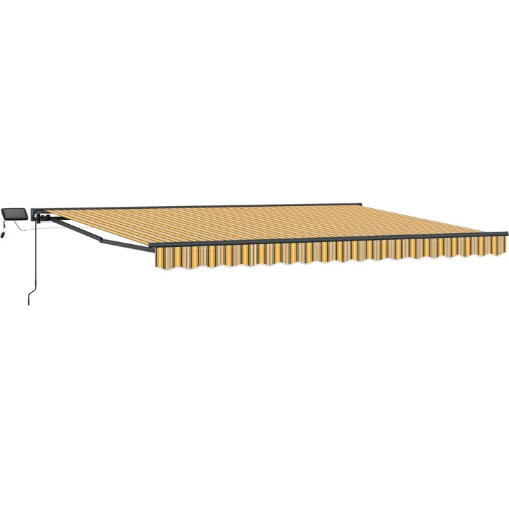 vidaXL Manueller Markisenrahmen mit LEDs 5 x 3,5 m 3420944 – Bild 2
