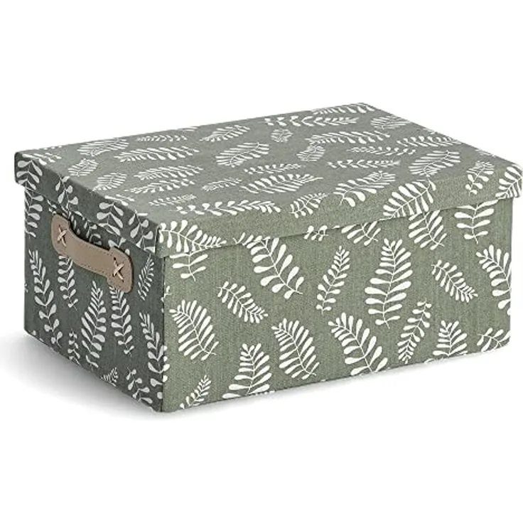 Zeller Present Aufbewahrungsbox Leaves (1 St), Baumwollmix