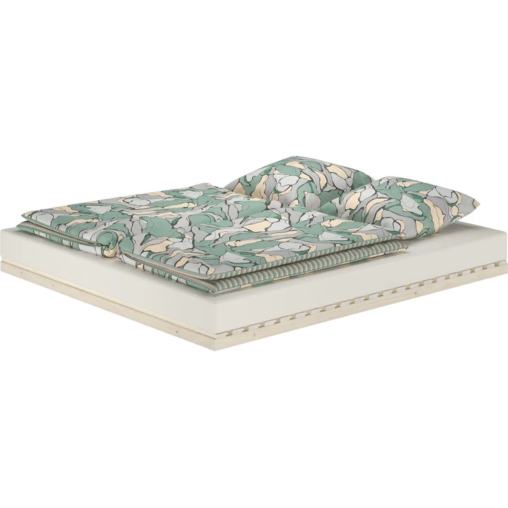 Niederflurbett metallfrei 180x200 Futon metallfreier Lattenrost, Fichte unbehandelt V-60.97-18ohne Zubehör – Bild 1