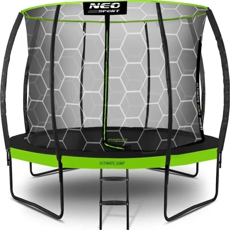 Neo-Sport NS-10C221 Gartentrampolin mit Innennetz 10 FT 312 cm