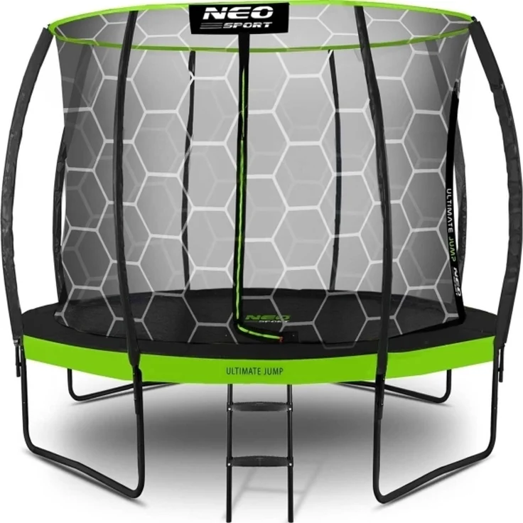 Neo-Sport NS-10C221 Gartentrampolin mit Innennetz 10 FT 312 cm