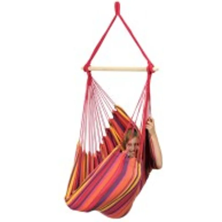 AMAZONAS Hängemattenstuhl, ohne Standfuß, Indoor/outdoor, Rot, 120 kg, 85 cm x 130 cm