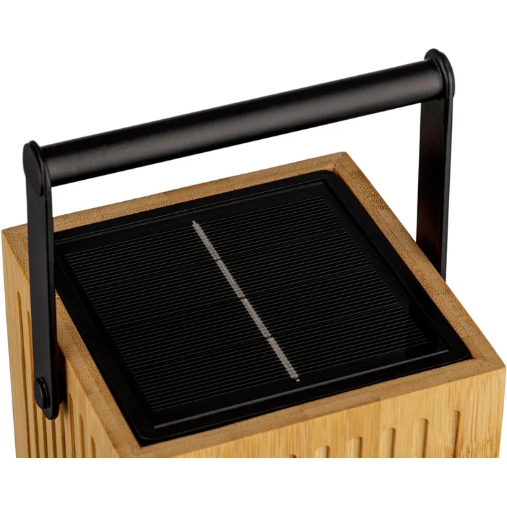 Ambia Garden 'SOLARLEUCHTE' Solarleuchte, Holz braun, 10 x 18 x 10 cm, Outdoor – Bild 7