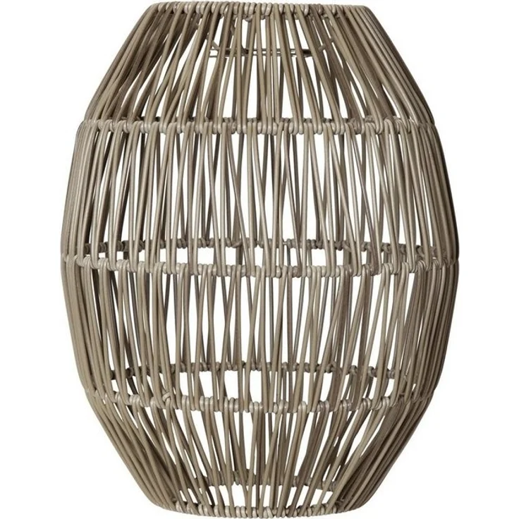 Kleiner Outdoor Lampenschirm ,Linde' in Rattan-Optik, natur, 30cm – Bild 4