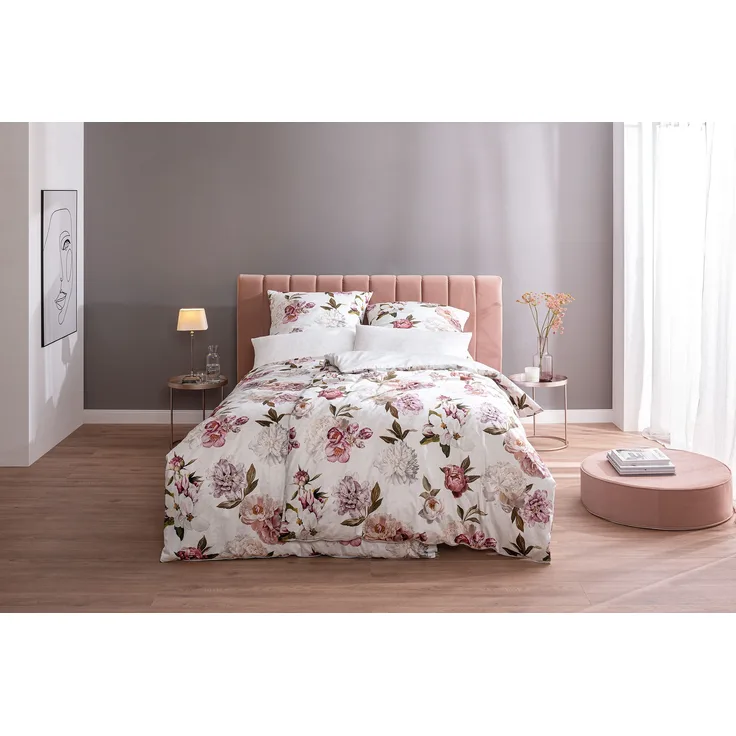 Estella Schweizer Premium Satin Bettwäsche 135x200 Philomena maulbeer 2150-90