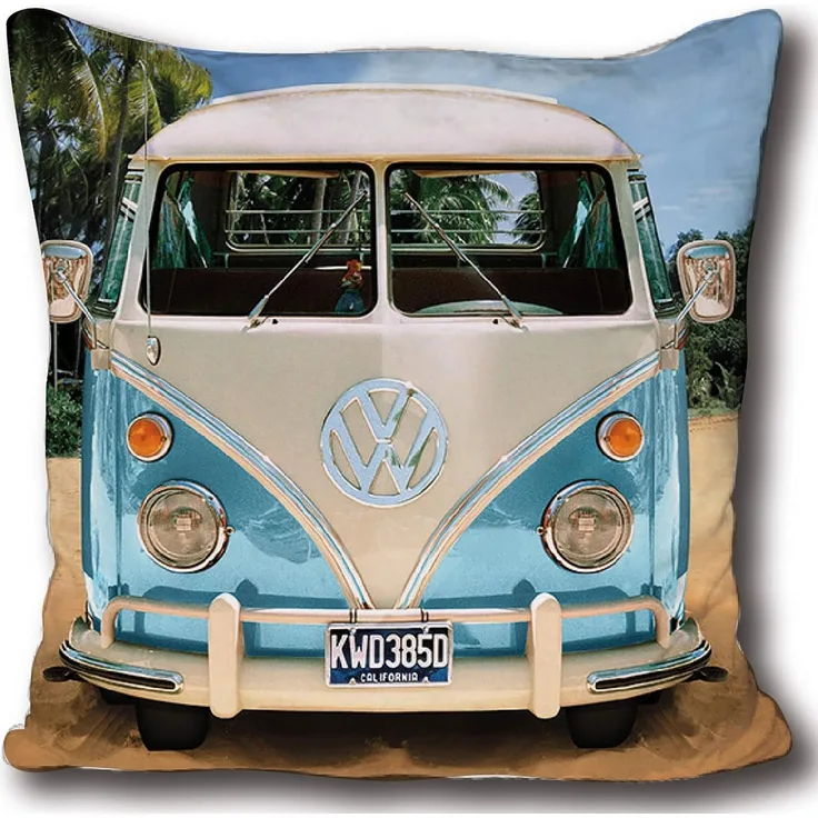 BERONAGE Dekokissen VW Volkswagen Bulli T1 40 x 40 cm Kissen passend zur Bettwäsche 084, kuschelweich
