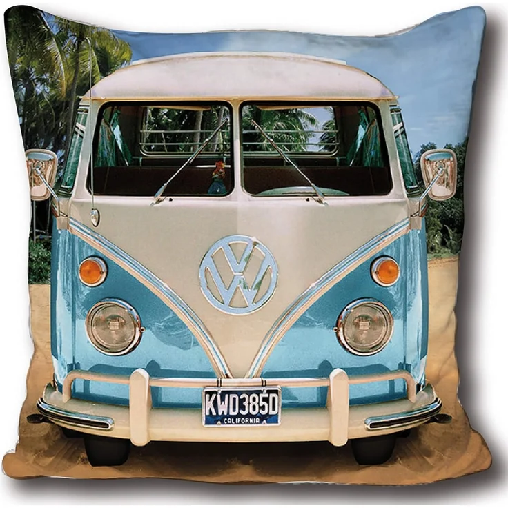 BERONAGE Dekokissen VW Volkswagen Bulli T1 40 x 40 cm Kissen passend zur Bettwäsche 084, kuschelweich – Bild 1