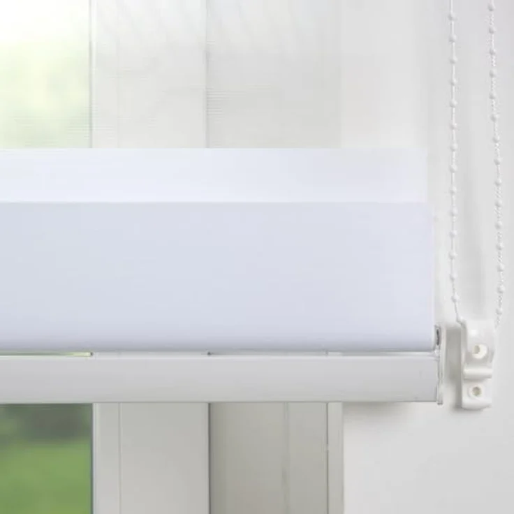 Doppelrollo DUO-Rollo mit 20 cm Streifen, Liedeco, Lichtschutz, mit Bohren, verschraubt, im Fixmaß – Bild 4