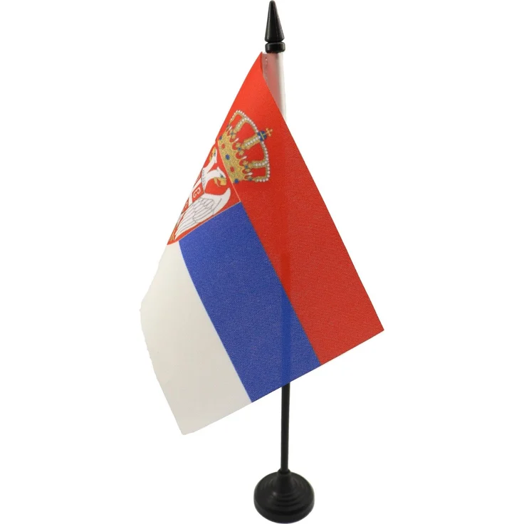 AZ FLAG - Tischflagge Serbien - 15x10 cm - Serbische Tischfahne 10 x 15 Cm - Flaggen
