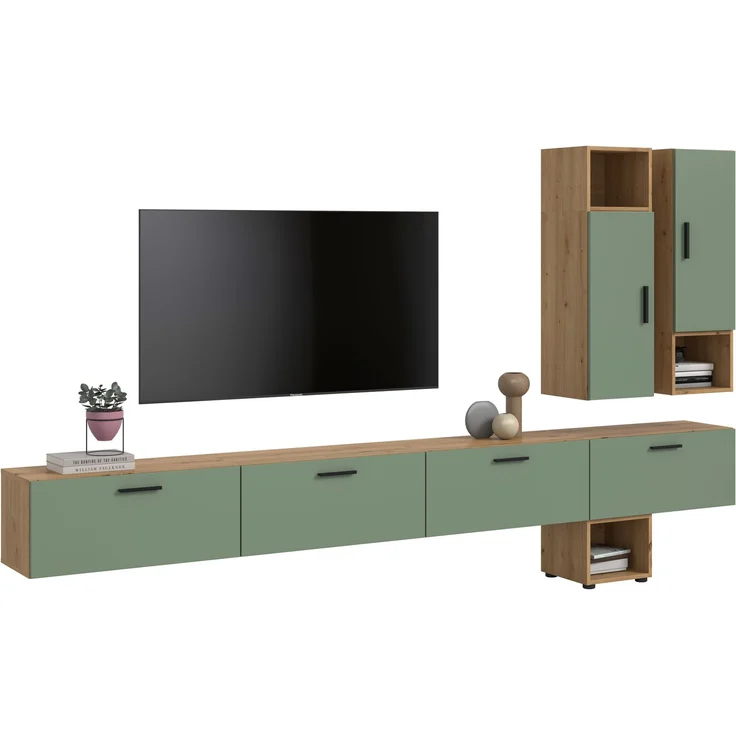 The One Wohnkombination in Smoke Green Nachbildung – Bild 1