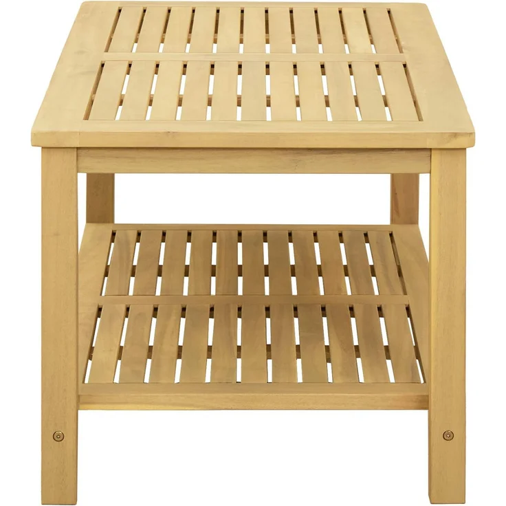 vidaXL Beistelltisch Öl-Natur 90 x 50 x 45 cm Massivholz Akazie 42026803 – Bild 5