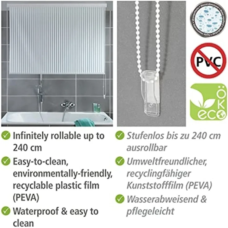 WENKO Duschrollo Breite 128 cm – Bild 3