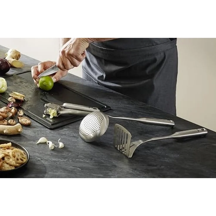 Fissler Schälmesser Essential, handlich, Halbkropf, gerade Schneide, gewölbter Klingenrücken – Bild 2