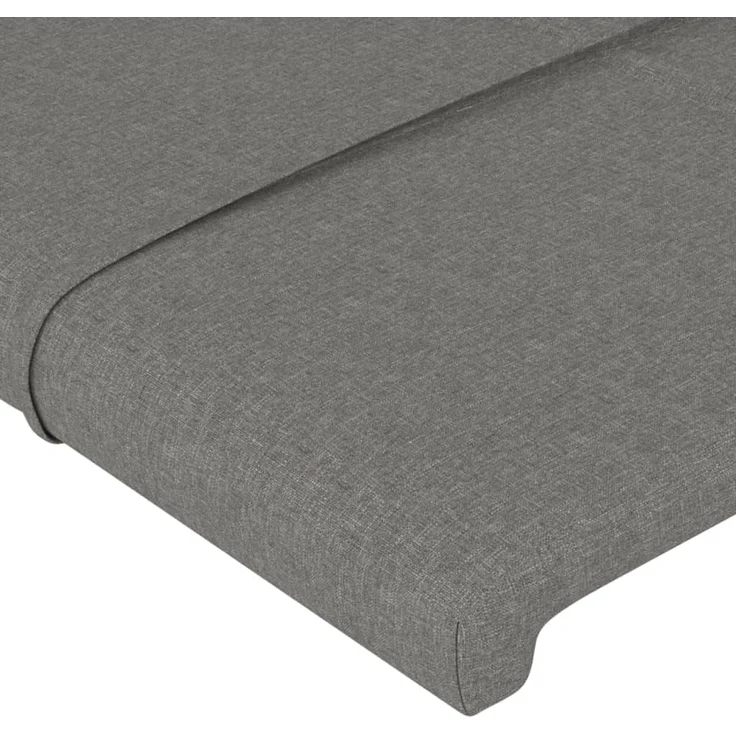 vidaXL Kopfteile 2 Stk. Dunkelgrau 100 x 5 x 78/88 cm Stoff 346089 – Bild 4