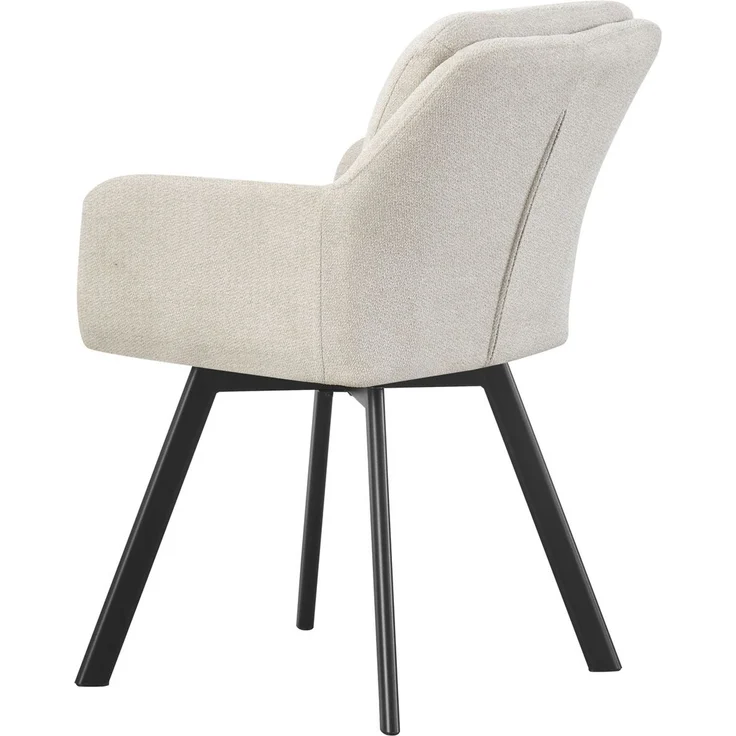 Stuhl 2er Set Amsterdam Stühle in Creme - gemütliches Design - Top Qualität B/H/T: 53x87x62 cm – Bild 7