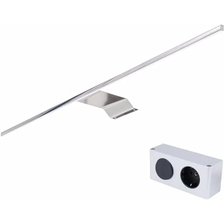 kalb Aufbauleuchte Eloria LED Spiegelschrankleuchte mit Energiebox 12VDC 230V Neutralweiß, an der Energiebox, Neutralweiß