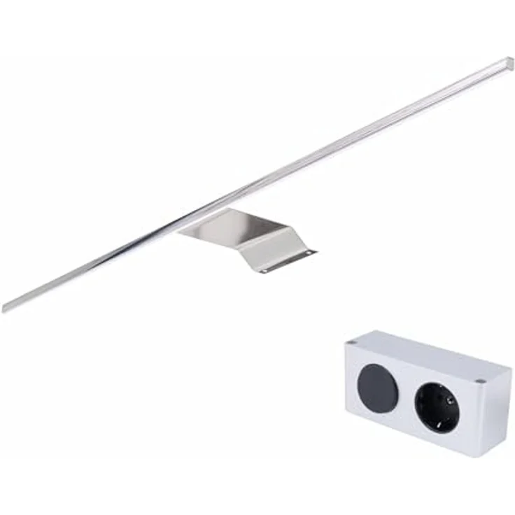 kalb Aufbauleuchte Eloria LED Spiegelschrankleuchte mit Energiebox 12VDC 230V Neutralweiß, an der Energiebox, Neutralweiß – Bild 1