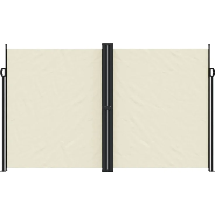 Seitenmarkise Ausziehbar, Balkon Sichtschutz Creme 200x1000 cm – Bild 3