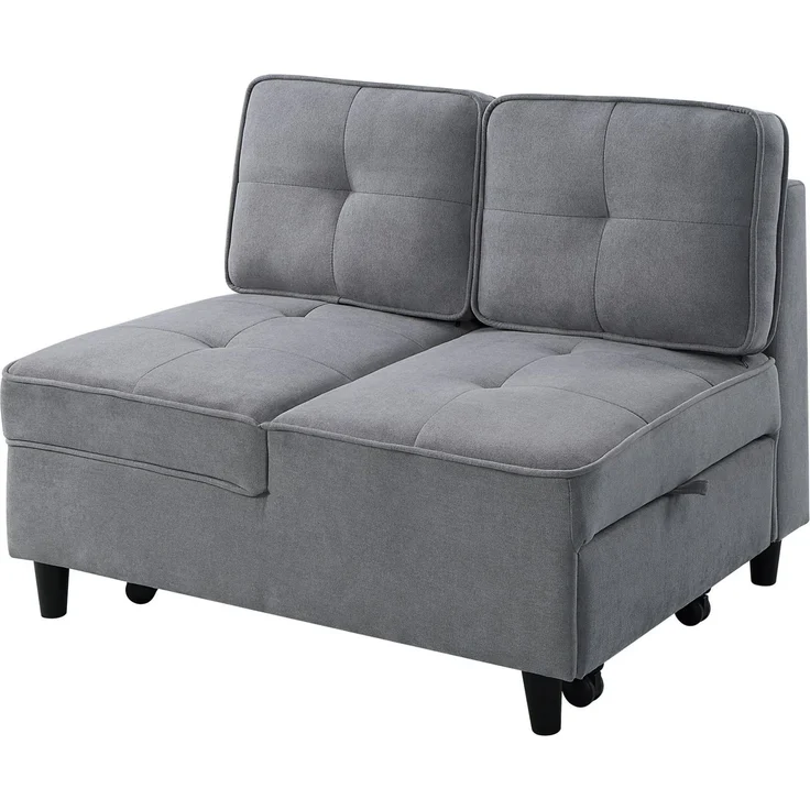 ATLANTIC home collection Schlafsofa Freddy, wandelbar zum Loungesessel, Relaxliege und Gästebett, inkl. Kissen – Bild 2