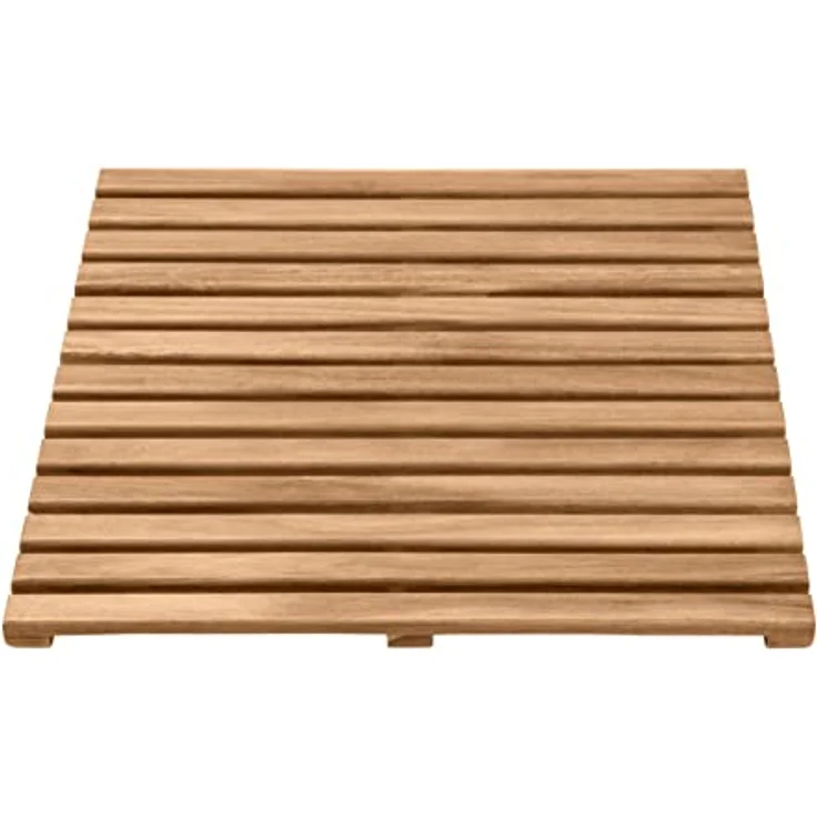 Wenko Badematte 'Indoor & Outdoor Acacia', FSC® zertifiziertes Akazienholz, 55 x 55 cm, rutschhemmend, für Innen- und Außenbereich – Bild 6