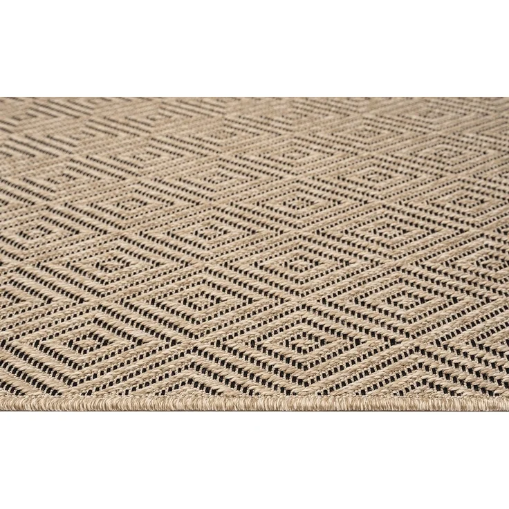 the carpet Teppich Kansas, rechteckig, Höhe: 1 mm, moderner robuster In und Outdoor Teppich Jute Look – Bild 3