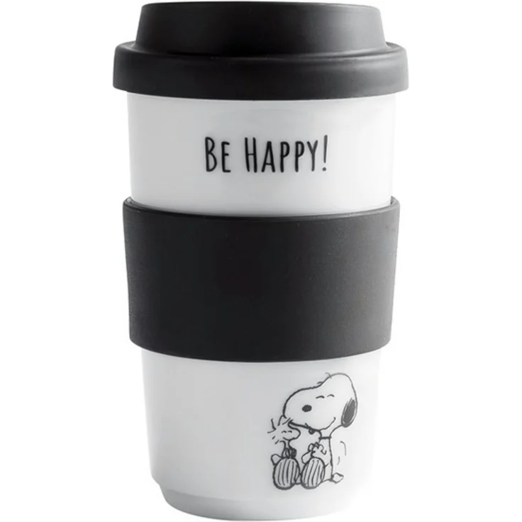 KAHLA Coffee-to-go-Becher fillit Becher 0,40 l Peanuts + Trinkdeckel, Porzellan, einwandig, Made in Germany – Bild 1