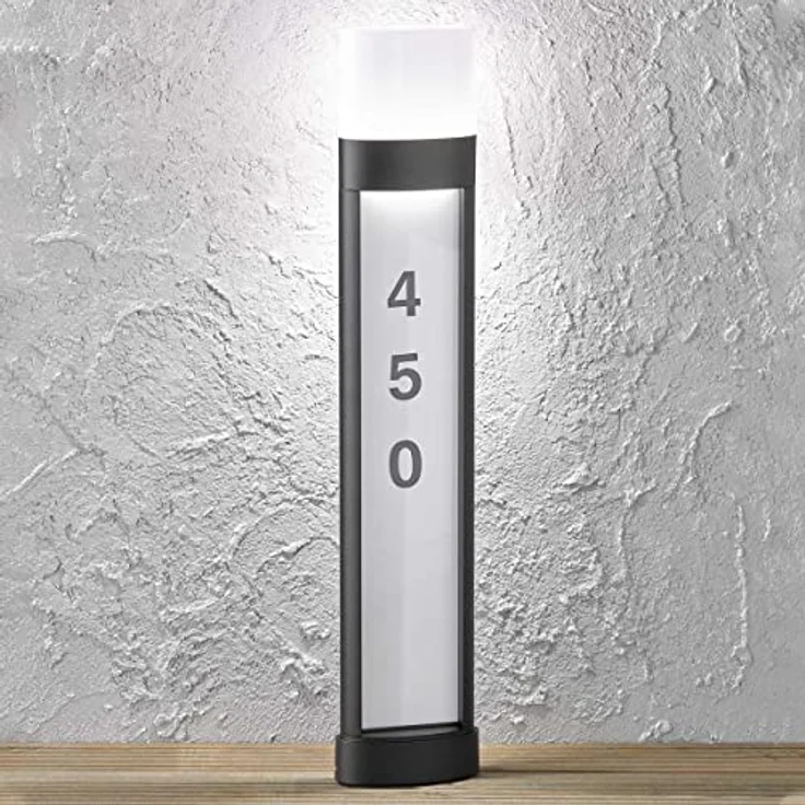 WOFI Außenleuchte Outdoor Line Diego, 1-flammig, Schwarz, LED Wegeleuchte mit Wandschalter und abnehmbarer Lichtquelle – Bild 2