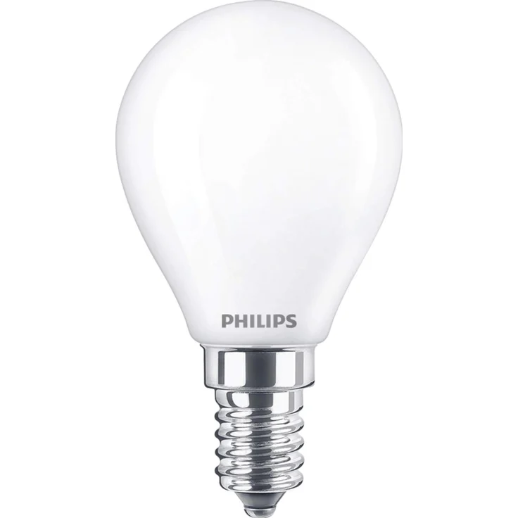Philips LED-Leuchtmittel E14 Tropfenform, 4,3 W, 470 lm, opal, 15.000 Stunden Lebensdauer