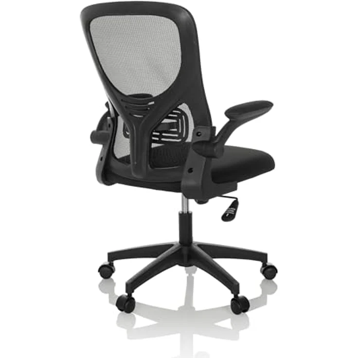 MID.YOU Drehstuhl, Schwarz, Textil, 60 cm, ergonomische Rückenlehne, inklusive Armlehnen – Bild 9