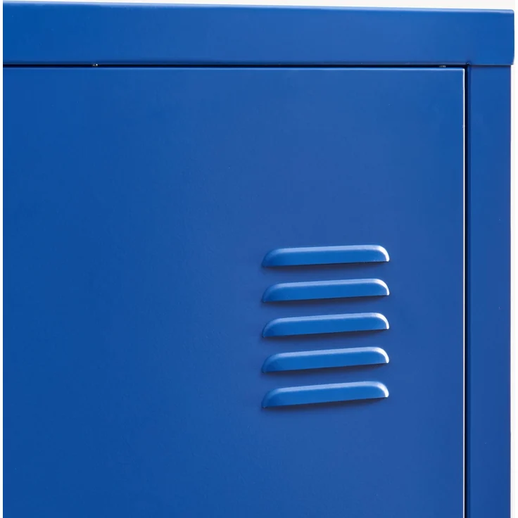 Einzelspind Kurikka 137x38x38 cm Blau [en. casa] – Bild 6