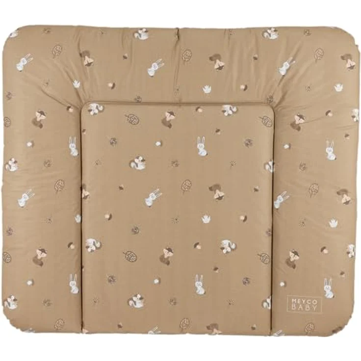 Meyco Wickelauflage Soft 72 x 85 cm, Forest Animal Design in Sandfarbe – Bild 2