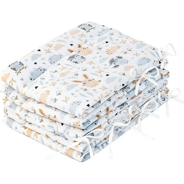 Amilian Bettnestchen Bettumrandung (Made in EU) 420x30 cm - für Babybett 140x70 cm geeignet, (140 x 70 cm geeignet (rundherum) mit Kantenschutz, Nestchen), Umrandungen