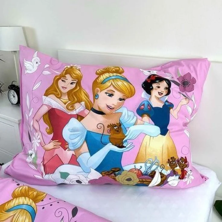 Disney Princess Mädchen Bettwäsche 140x200 cm 100% Baumwolle – Bild 4
