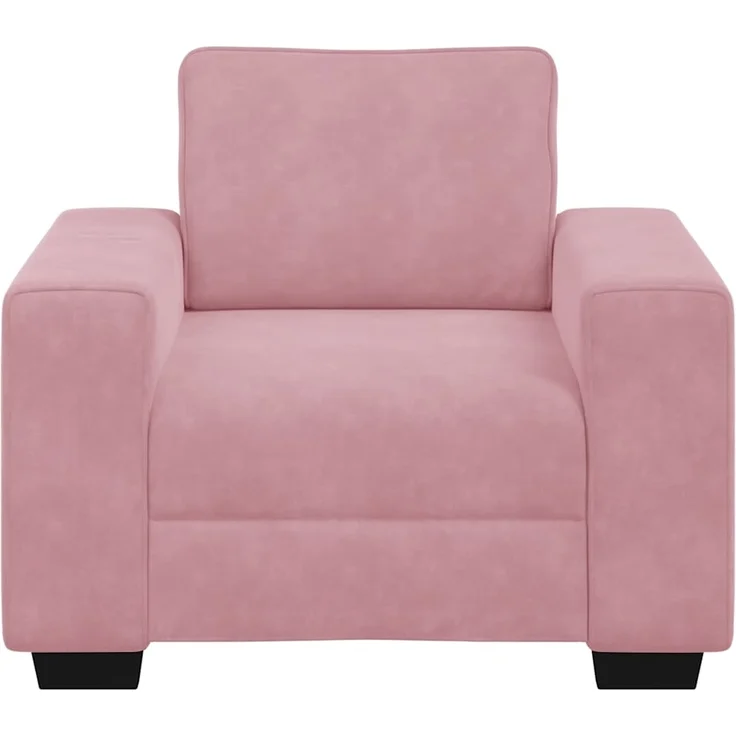 vidaXL Sessel Rosa 100x77x82 cm Samt 4105250 – Bild 3