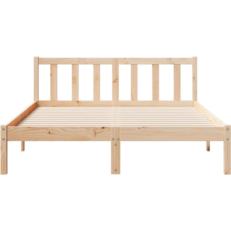 vidaXL Massivholzbett Extra Lang ohne Matratze 140x210 Kiefernholz 852434 – Bild 4