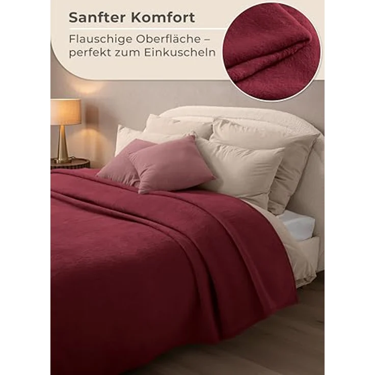 Wohndecke Wohndecke aus Baumwolle - Kuscheldecke, Baumwolldecke -, Laynenburg, Decke als Sofa-decke, Couchdecke, Wolldecke aus Baumwollmix – Bild 5