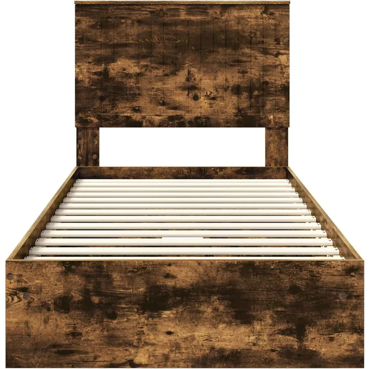 vidaXL Aufbewahrungsbett Geräucherte Eiche 90 x 190 cm Holzwerkstoff 3411254 – Bild 7