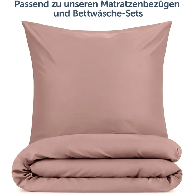 Blumtal Kissenbezüge aus gebürstetem Mikrofaser-Gewebe - Oeko-TEX zert. Kissenbezüge, (2 Stück), mit Reißverschluss oder Verschlusslasche – Bild 5