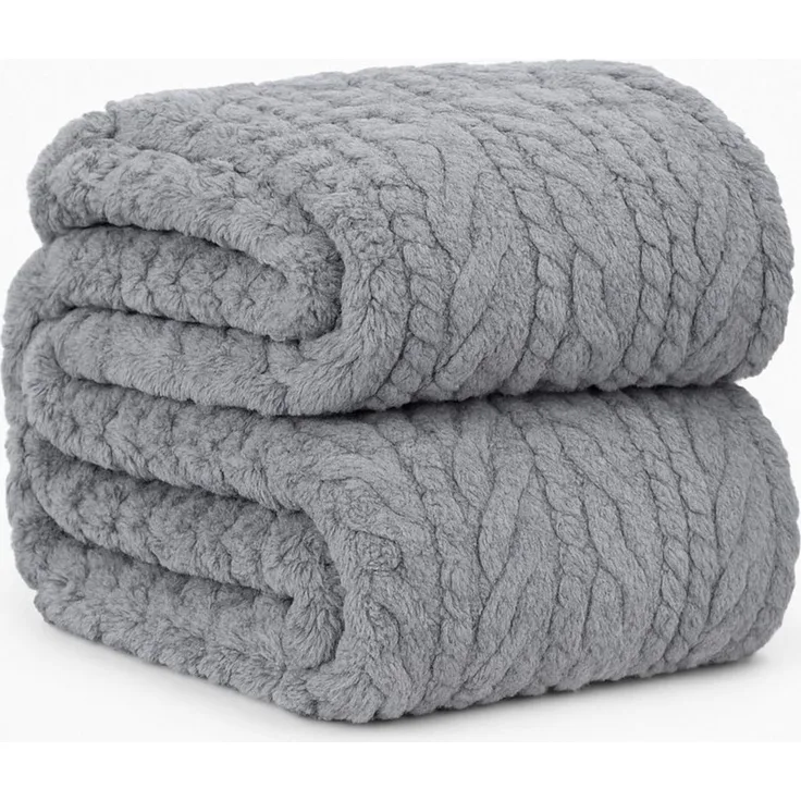 Wohndecke Kuscheldecke BOZEN Ornament Flauschig XXL Größe 150x200 cm, Betz, Wohndecke XXL Warm Sofadecke Decke Couch Fleecedecke