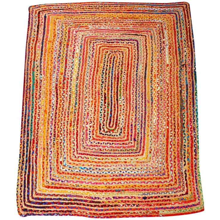 Jute Teppich Esha bunt 90x150 cm – Bild 6