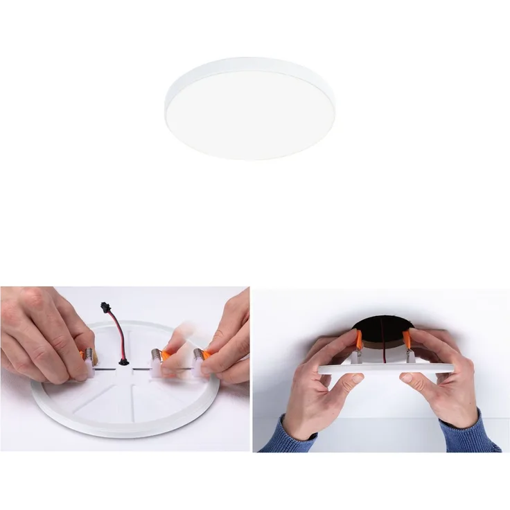 Paulmann 79932 LED Einbaupanel Veluna Edge IP44 90mm 4000K Weiß