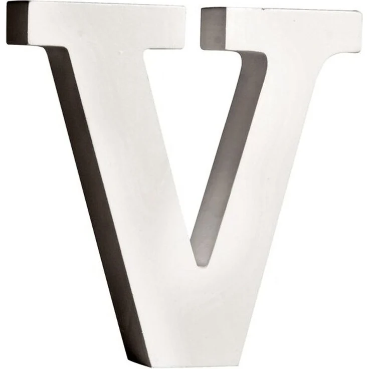 MDF Buchstabe V, FSC 100%, 11x2x11cm, weiß