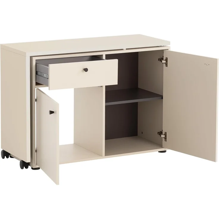 Schildmeyer Kommode und Schreibtisch Lovund 701950, cremebeige, 104,6 x 39 x 75,3 cm – Bild 3