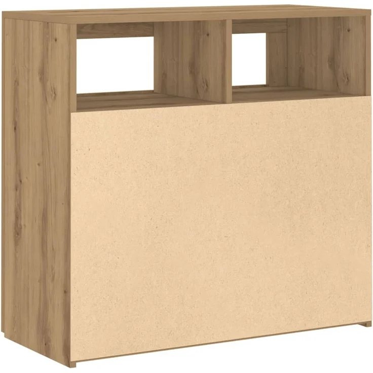 vidaXL Sideboard mit LED-Leuchten Artisan-Eiche 80x35x75 cm 856362 – Bild 8