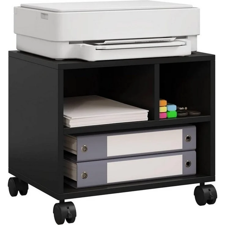 Woltu Aktenschrank (1-St) Druckertisch mit Rädern, ürocontainer rollbar – Bild 4