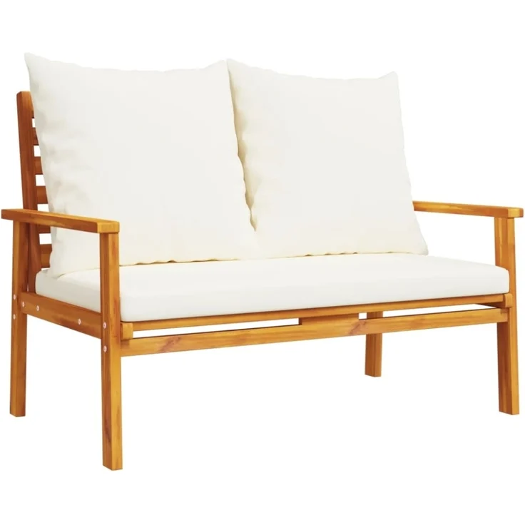 vidaXL 4-tlg. Garten-Lounge-Set mit Kissen Massivholz Akazie 3211795 – Bild 2