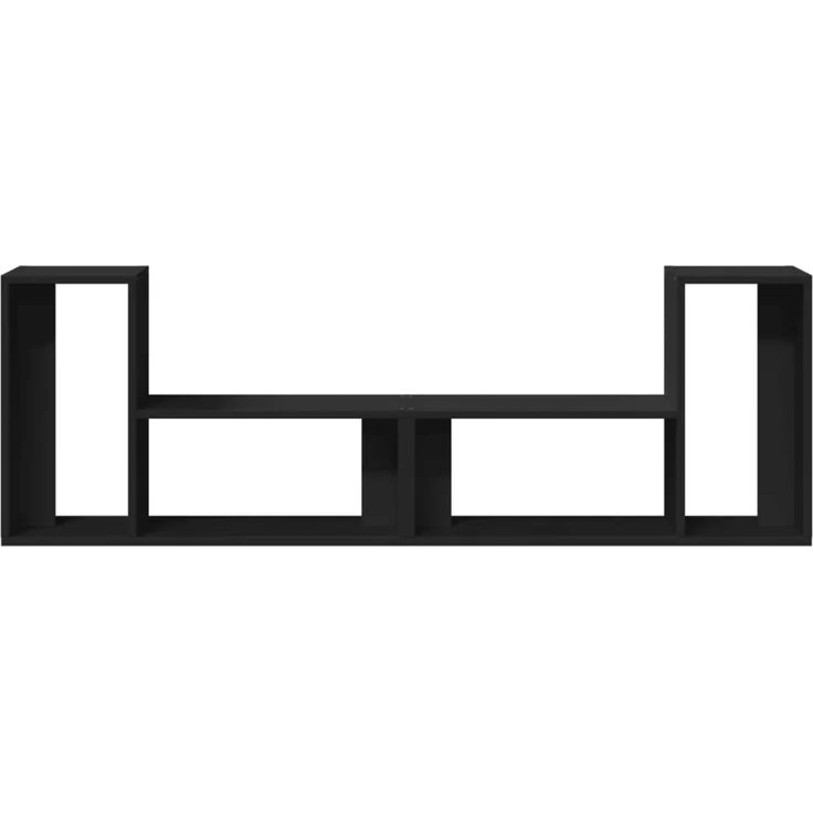 2 pcs TV-Schrank, Lowboard TV Schwarz 75x30x50 cm Holzwerkstoff – Bild 5