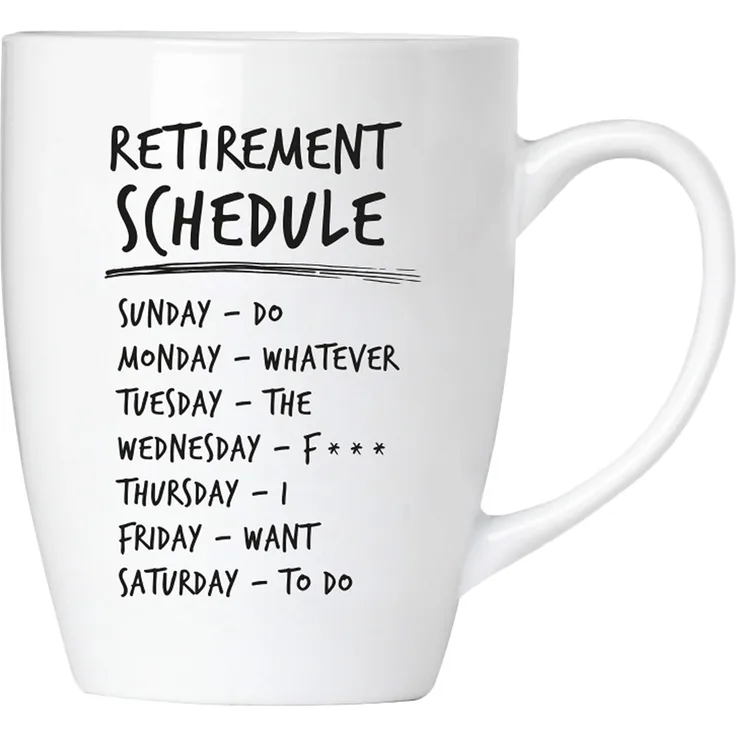 Retirement schedule - Tasse aus Keramik
