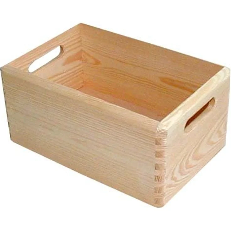 Stapelbox Holz Gr. S 30 x 20 x 13,5 cm Holzbox Aufbewahrungsbox Box – Bild 2