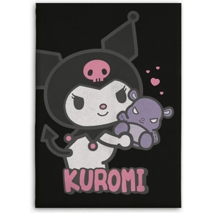 Kuromi Flanell Decke 110x150 cm Weiche Kuscheldecke für Erwachsene & Kinder – Bild 3